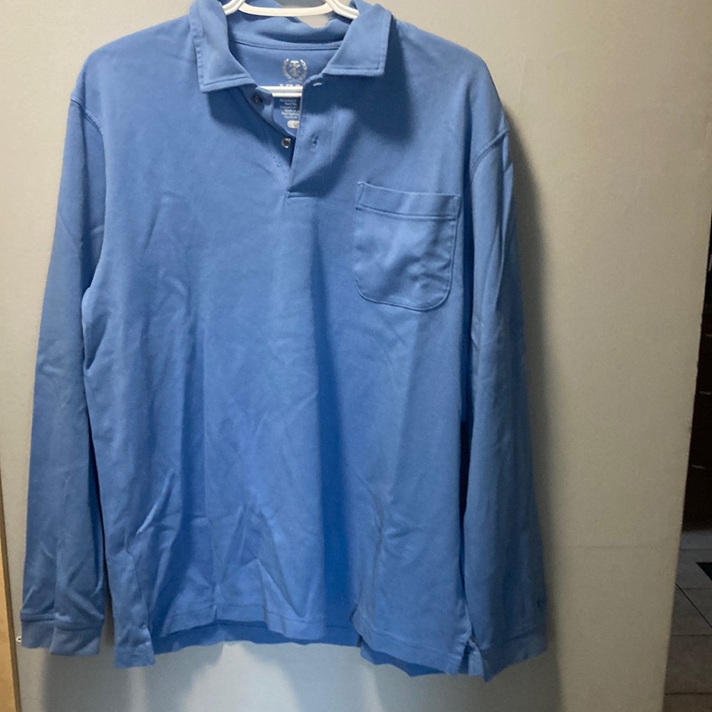 Izod light blue long sleeve shirt